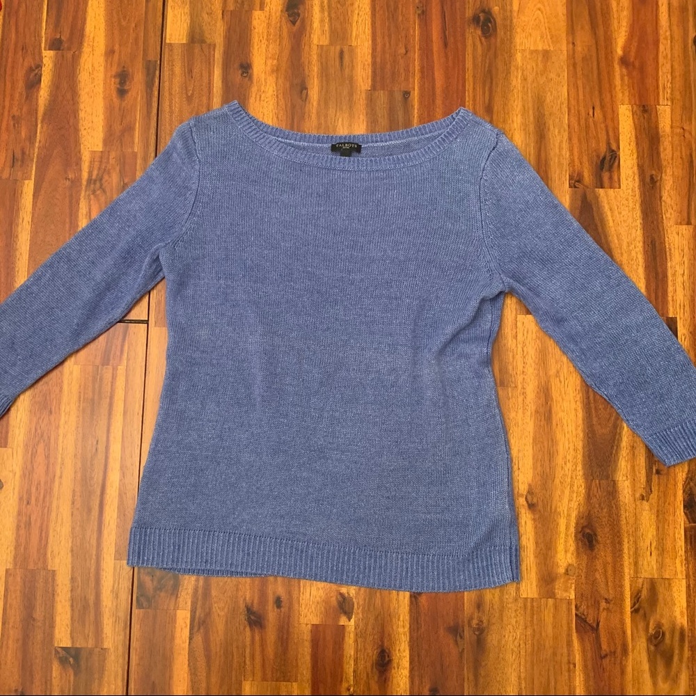 Talbots blue sweater - Picture 2 of 3